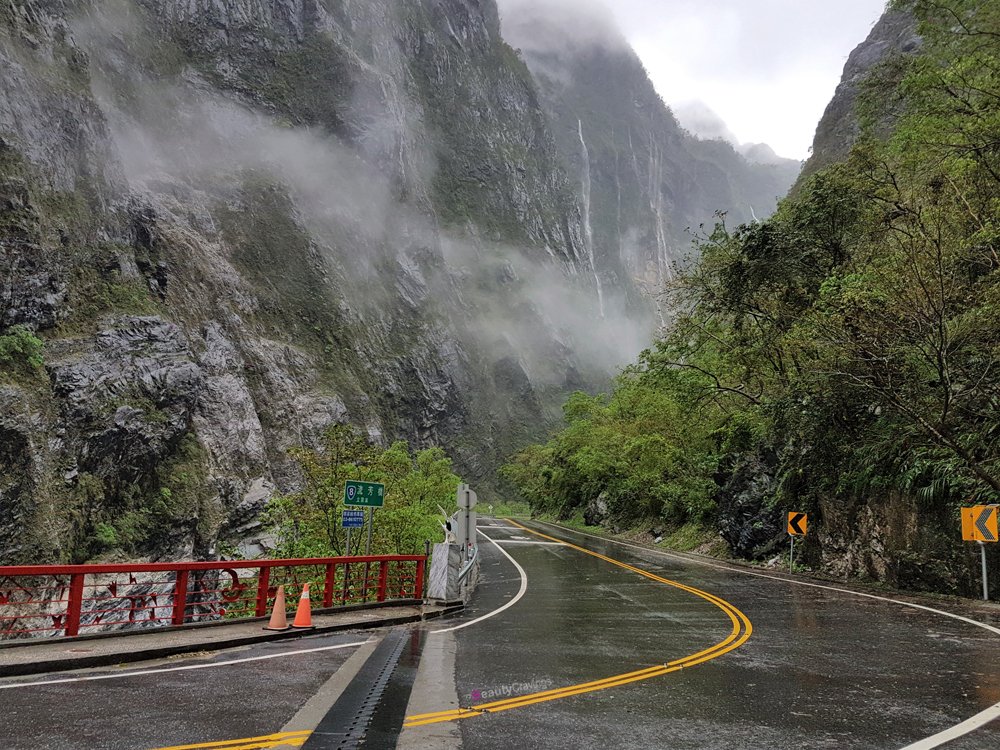 Taroko Gorge on rainy day