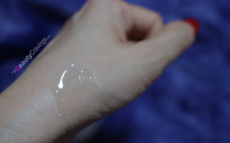 Demonstrating Kiehl's Ultra Facial Overnight Hydrating Masque on my hand