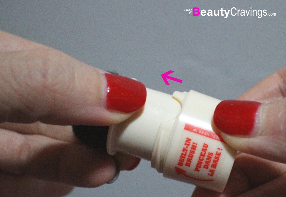 Step 7 - Slide up to conceal brush (Benefit POREfessional Agent Zero Shine)