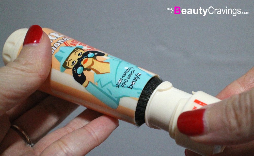 Step 8 - Aim and slide brush into body (Benefit POREfessional Agent Zero Shine)