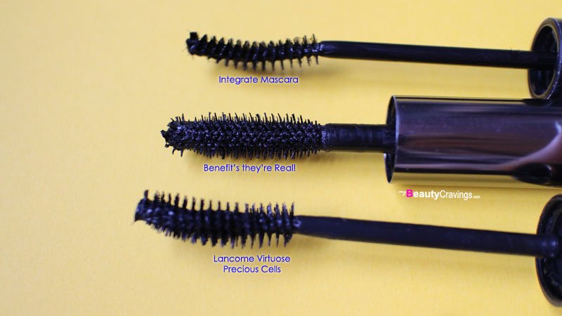 Brush comparison (Benefit they're Real! Mascara)