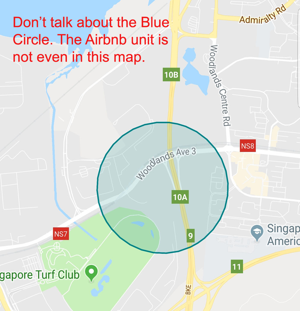 Singapore Woodlands Airbnb Wrong Location