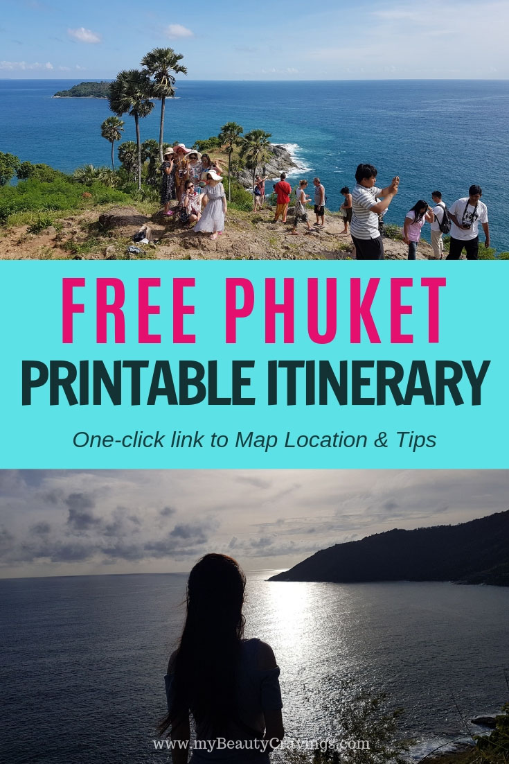 Phuket Pocket Itinerary PIN