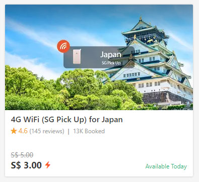 4G Pocket WiFi Japan