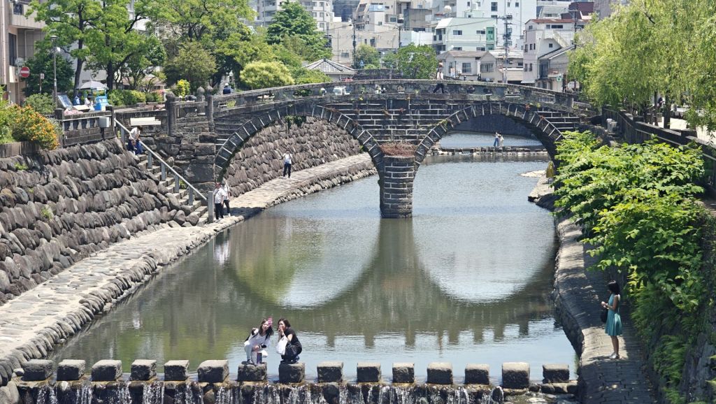 Meganebashi Bridge Nagasaki