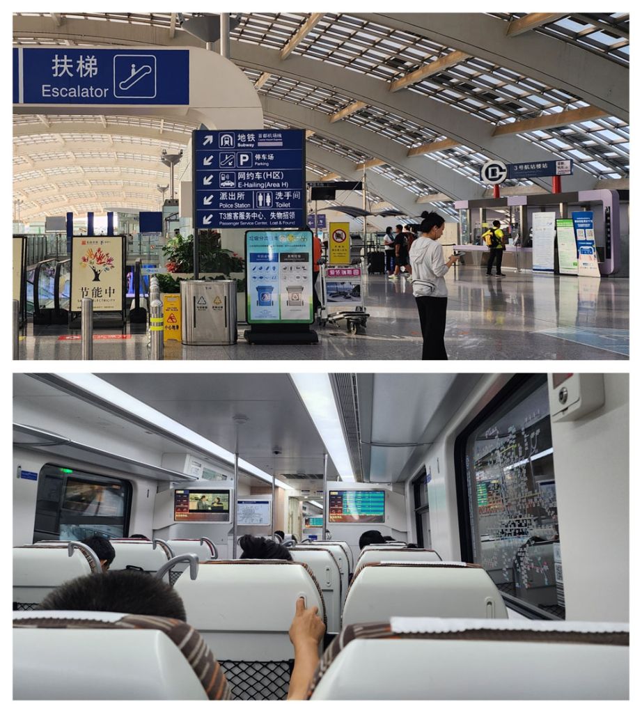 Beijing Airport train to city