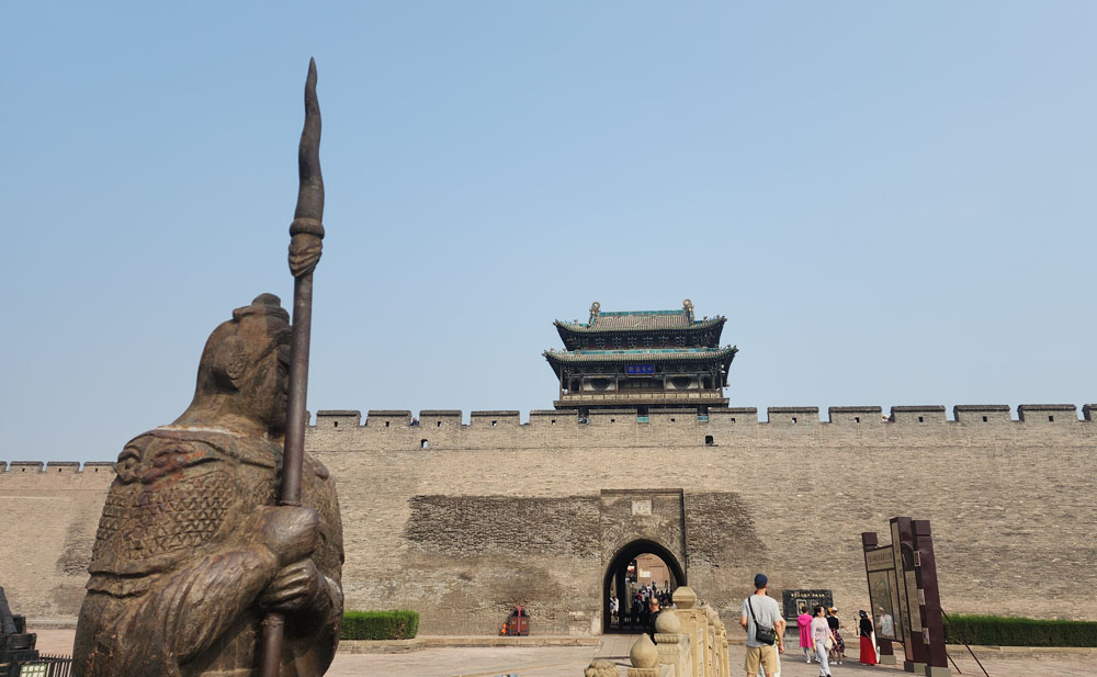 Entering Pingyao Ancient City