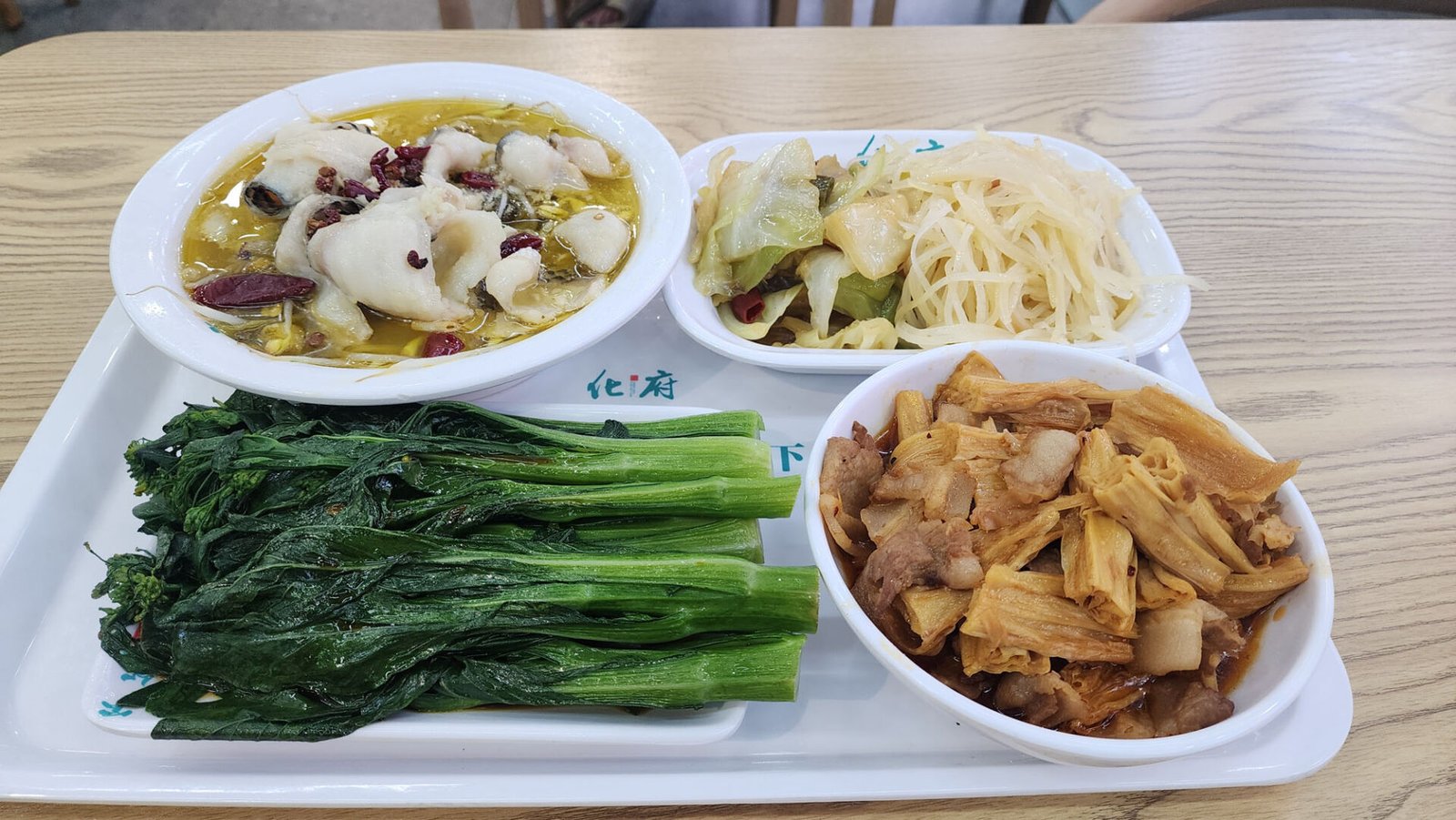 Hainan food - mixed vegetables and rice