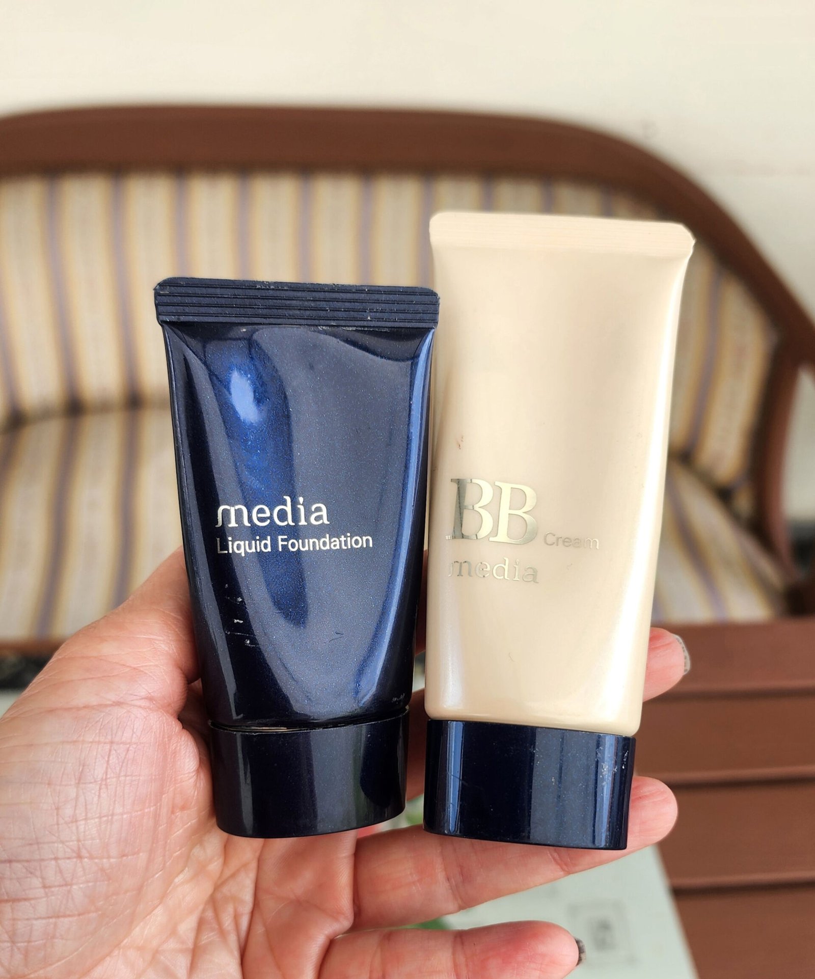 Media Liquid Foundation vs Media BB Cream