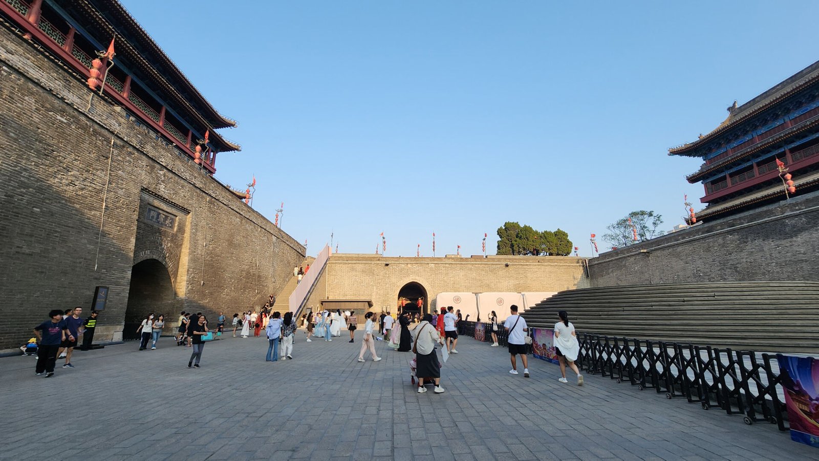 Xi An Ancient City Wall Sunset View