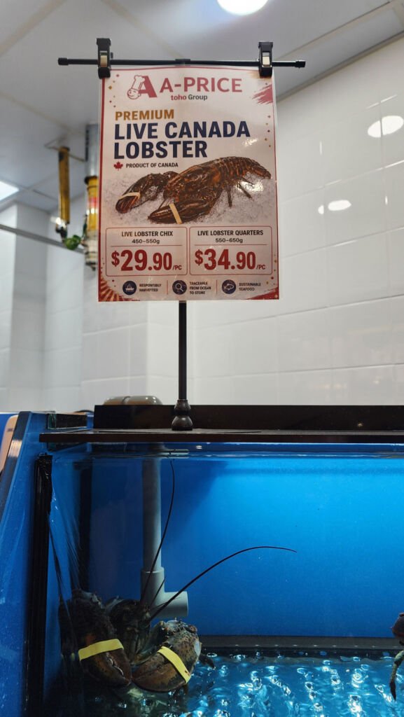 A-Price outlet lobster in Singapore