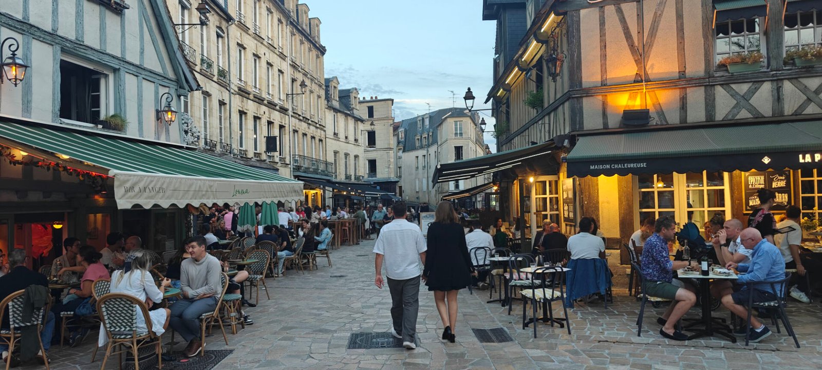 Dinner in Caen, France